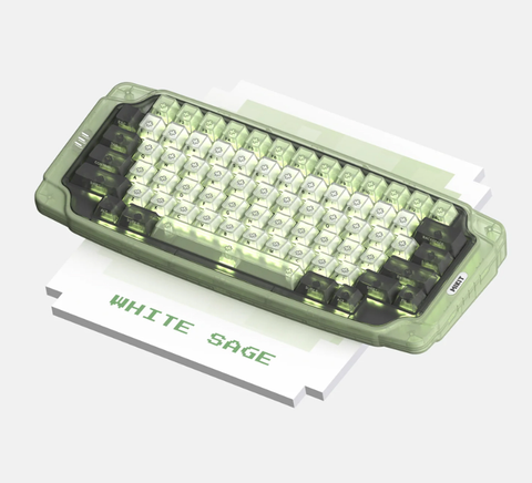 Bàn phím cơ MIKIT MK72 WHITE SAGE RGB TTC Gold Red Pro Switch
