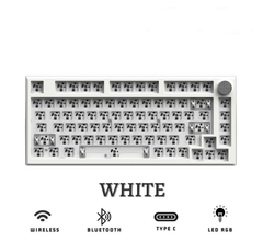  Bộ kit bàn phím cơ FL ESPORTS MK750 3 MODE White 