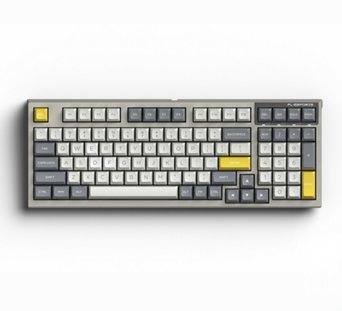 Bàn Phím Cơ FL ESPORTS FL980SAM Grey And White Kailh Box Red Switch