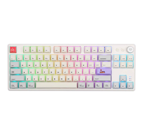 Bàn Phím Cơ CIDOO ABM084 TRI-MODE Trắng Cidoo Matt Grey Switch