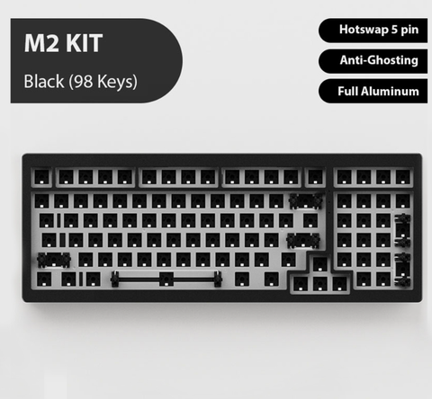Bộ Kit Bàn Phím Cơ AKKO MONSGEEK M2 Qmk Đen