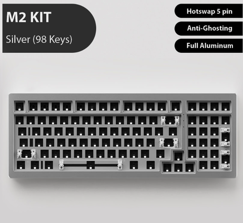 Bộ Kit Bàn Phím Cơ AKKO MONSGEEK M2 Qmk Bạc