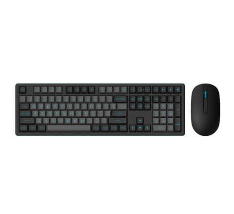 Bộ Phím Chuột Không Dây AKKO MX108 Black & Cyan