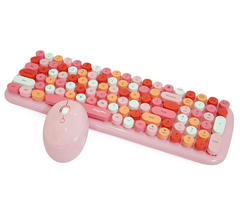  Bộ Phím Chuột Không Dây MOFII CANDY XR Hồng 