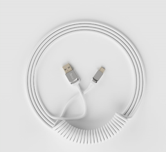  Dây Cáp CUSTOM AKKO Coiled Cable White 