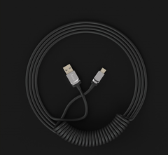  Dây Cáp CUSTOM AKKO Coiled Cable Black 