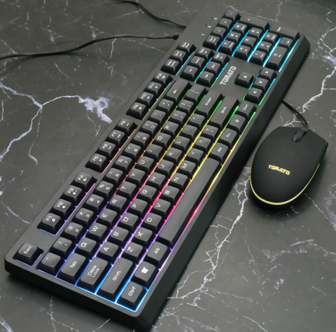 Bộ phím chuột giả cơ Tomato S100