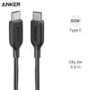 Cáp Type C - Type C 0.9m Anker PowerLine III A8852 Đen