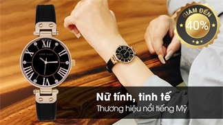 Đồng hồ Anne Klein đồng giảm 40% dành riêng cho hội chị em cá tính mê thời trang, cam đoan sẽ khiến bạn thích ngất ngây cho xem