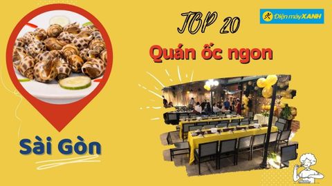 Top 20 quán ốc ngon Sài Gòn giá rẻ chất lượng nổi tiếng nhất nên ghé