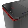 Phanteks Eclipse P400s Silent Edition Black/red Tempered Glass Case