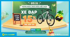  Tri ân Nhà Giáo 20/11 - Xe đạp giảm đến 15%, trả góp 0% quà cực hấp dẫn 