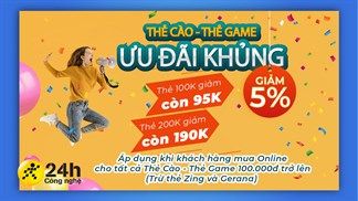 Chiết khấu hấp dẫn khi mua thẻ cào - thẻ game trong tháng 11: Thao tác mua đơn giản, tích trữ bao tiết kiệm
