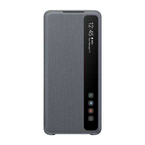 Bao da Galaxy S20 nắp gập Clear View Samsung Xám