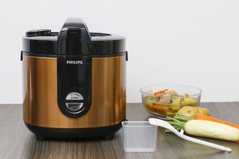 Nồi cơm nắp gài Philips HD3132/68 Vàng