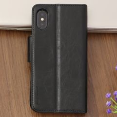  Ốp lưng iPhone X Nhựa dẻo nắp gập Button JM Đen 