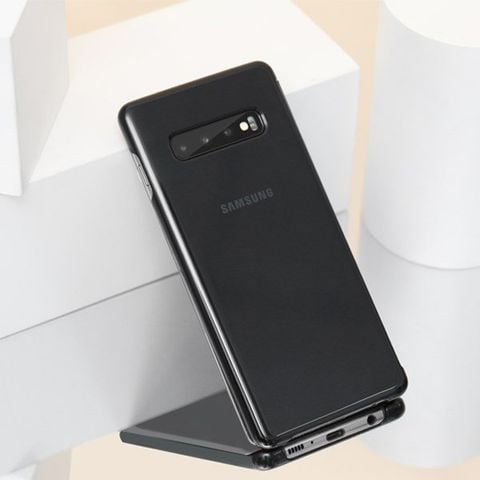 Bao da Galaxy S10 Plus Nắp gập Clear View Samsung Đen