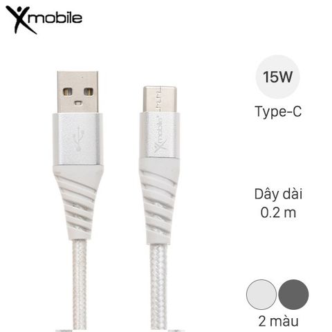 Cáp Type C 20cm Xmobile TC200B