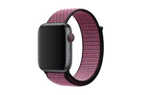 Dây đeo Apple Watch Nike Sport Loop 44mm Pink Blast/True Berry