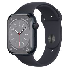  Apple Watch Series 8 Gps 41mm Midnight Aluminum Case With Sport Band 