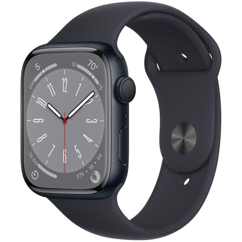 Apple Watch Series 8 Gps 45mm Midnight Aluminium Case With Midnight Sport Band Mnp13vn/a