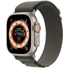  Apple Watch Ultra 49mm Gps + Cellular Titanium Case With Green Alpine Loop Size L Mqfp3vn/a 