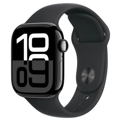 Apple Watch Series 10 GPS + Cellular 42mm Viền nhôm Dây cao su (Đen bóng)