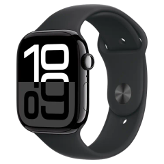  Apple Watch Series 10 GPS 46mm Viền nhôm Dây cao su (Đen bóng) 