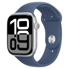  Apple Watch Series 10 GPS + Cellular 46mm Viền nhôm Dây cao su (Bạc) 