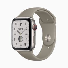  Apple Watch Series 5 Nhôm Sport (Dây Su) 44Mm Gps Trắng Alu Dây Xanh 