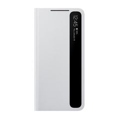  Bao da Galaxy S21 Plus Nắp Gập Clear View Samsung Xám 