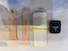 Apple Watch S6 GPS + Cellular, 40mm Gold Aluminium Case with Pink Sand Sport Band - Regular (M06N3VN/A)