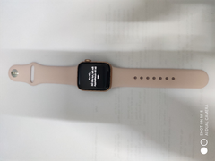  Apple Watch S6 GPS + Cellular, 40mm Gold Aluminium Case with Pink Sand Sport Band - Regular (M06N3VN/A) 