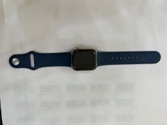  Apple Watch S6 GPS + Cellular, 40mm Gold Stainless Steel Case with Deep Navy Sport Band - (MJXM3VN/A) 