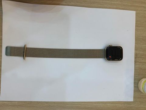 Apple Watch S6 GPS + Cellular, 40mm Gold Stainless Steel Case with Gold Milanese Loop (M06W3VN/A)