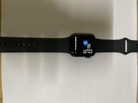 Apple Watch S6 GPS + Cellular, 40mm Space Gray Aluminium Case with Black Sport Band - Regular (M06P3VN/A)