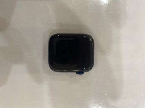 Apple Watch S6 GPS + Cellular, 44mm Blue Aluminium Case with Deep Navy Sport Band - Regular (M09A3VN/A)