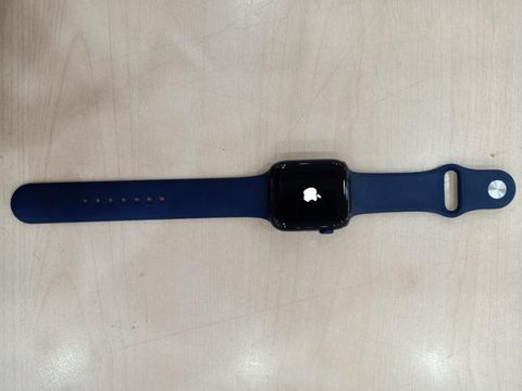 Apple Watch S6 GPS + Cellular, 44mm Blue Aluminium Case with Deep Navy Sport Band - Regular
