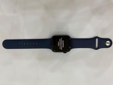 Apple Watch S6 GPS + Cellular, 44mm Blue Aluminium Case with Deep Navy Sport Band - Regular