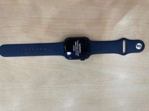 Apple Watch S6 GPS + Cellular, 44mm Blue Aluminium Case with Deep Navy Sport Band - Regular (M09A3VN/A)