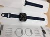 Apple Watch S6 GPS + Cellular, 44mm Blue Aluminium Case with Deep Navy Sport Band - Regular (M09A3VN/A)