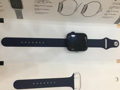  Apple Watch S6 GPS + Cellular, 44mm Blue Aluminium Case with Deep Navy Sport Band - Regular (M09A3VN/A) 