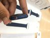 Apple Watch S6 GPS + Cellular, 44mm Blue Aluminium Case with Deep Navy Sport Band - Regular (M09A3VN/A)