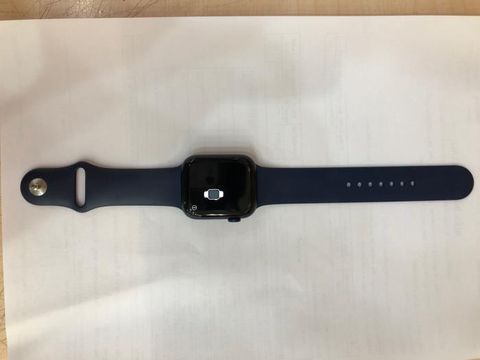 Apple Watch S6 GPS + Cellular, 44mm Blue Aluminium Case with Deep Navy Sport Band - Regular (M09A3VN/A)