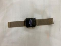  Apple Watch S6 GPS + Cellular, 44mm Gold Stainless Steel Case with Gold Milanese Loop (M09G3VN/A) 