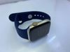 Apple Watch S6 GPS + Cellular, 44mm Gold Stainless Steel Case with Deep Navy Sport Band - (MJXN3VN/A)