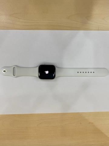 Apple Watch SE GPS + Cellular, 44mm Silver Aluminium Case with White Sport Band - Regular