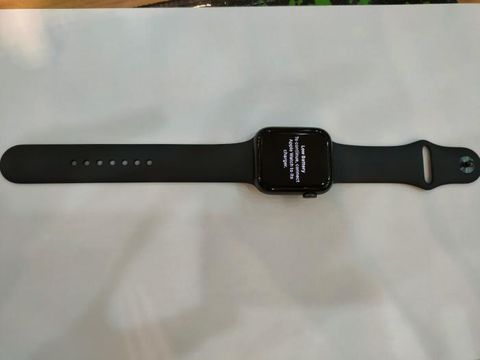 Apple Watch S6 GPS + Cellular, 44mm Space Grey Aluminium Case with Black Sport Band - Regular (MG2E3VN/A)