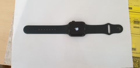 Apple Watch S6 GPS + Cellular, 44mm Space Grey Aluminium Case with Black Sport Band - Regular (MG2E3VN/A)