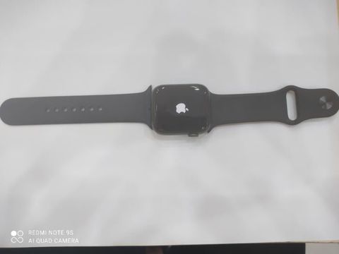 Apple Watch S6 GPS + Cellular, 44mm Space Grey Aluminium Case with Black Sport Band - Regular (MG2E3VN/A)